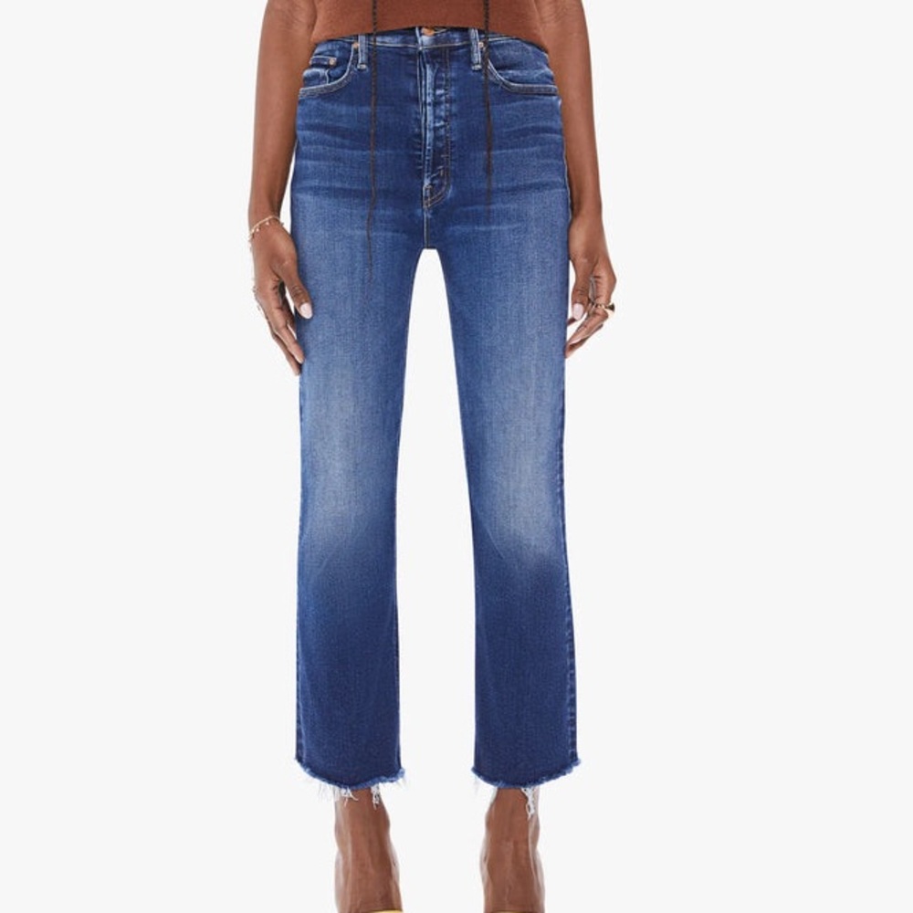 Mother The Tripper Ankle Fray Jean in Change is in the Air Size 25